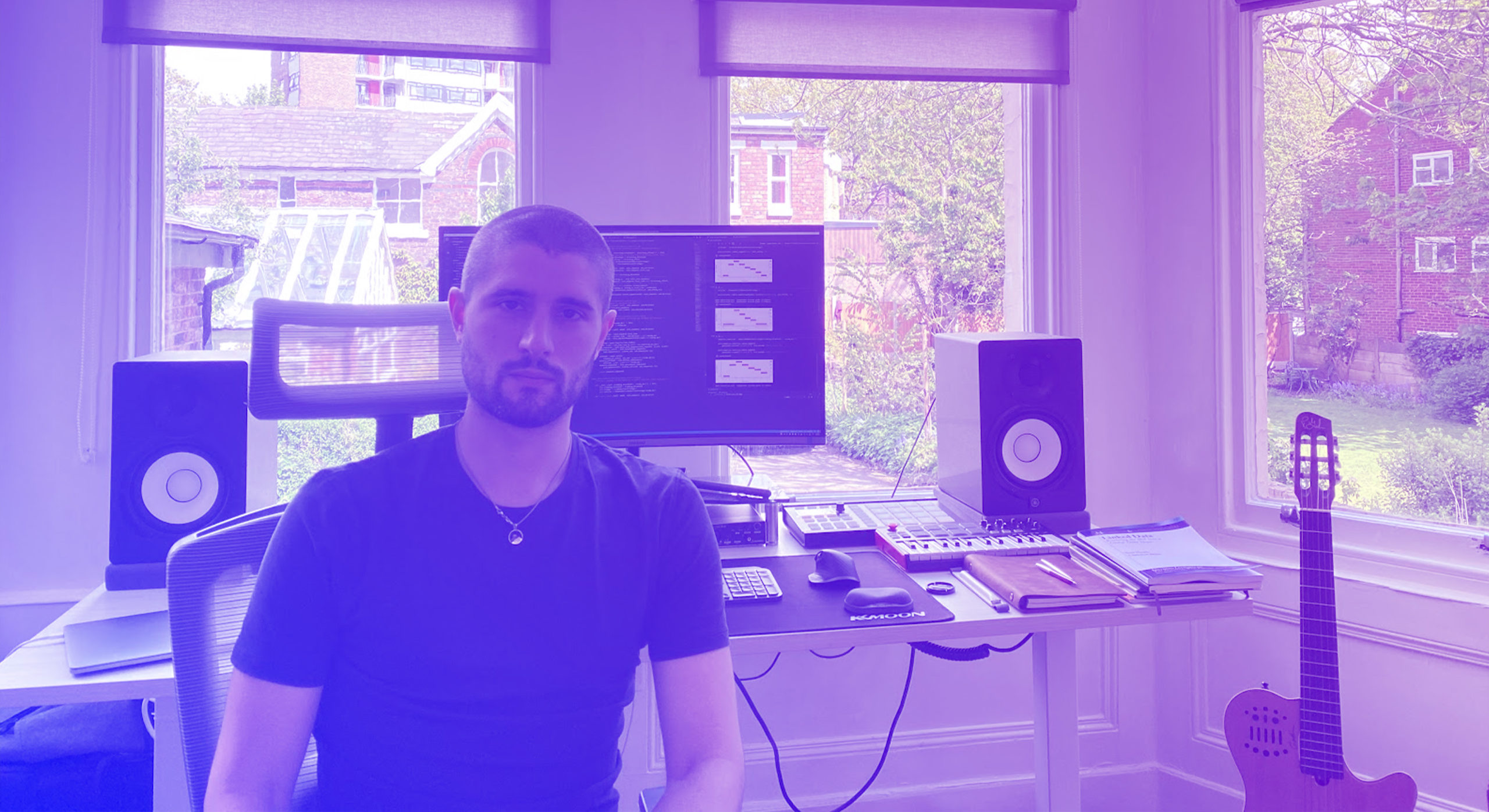 Jacopo de Berardinis at his home office.